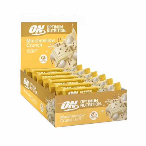 Optimum Nutrition Protein Bar Marshmallow Crunch 650 grams (10 Bars) | LGIDR-5243